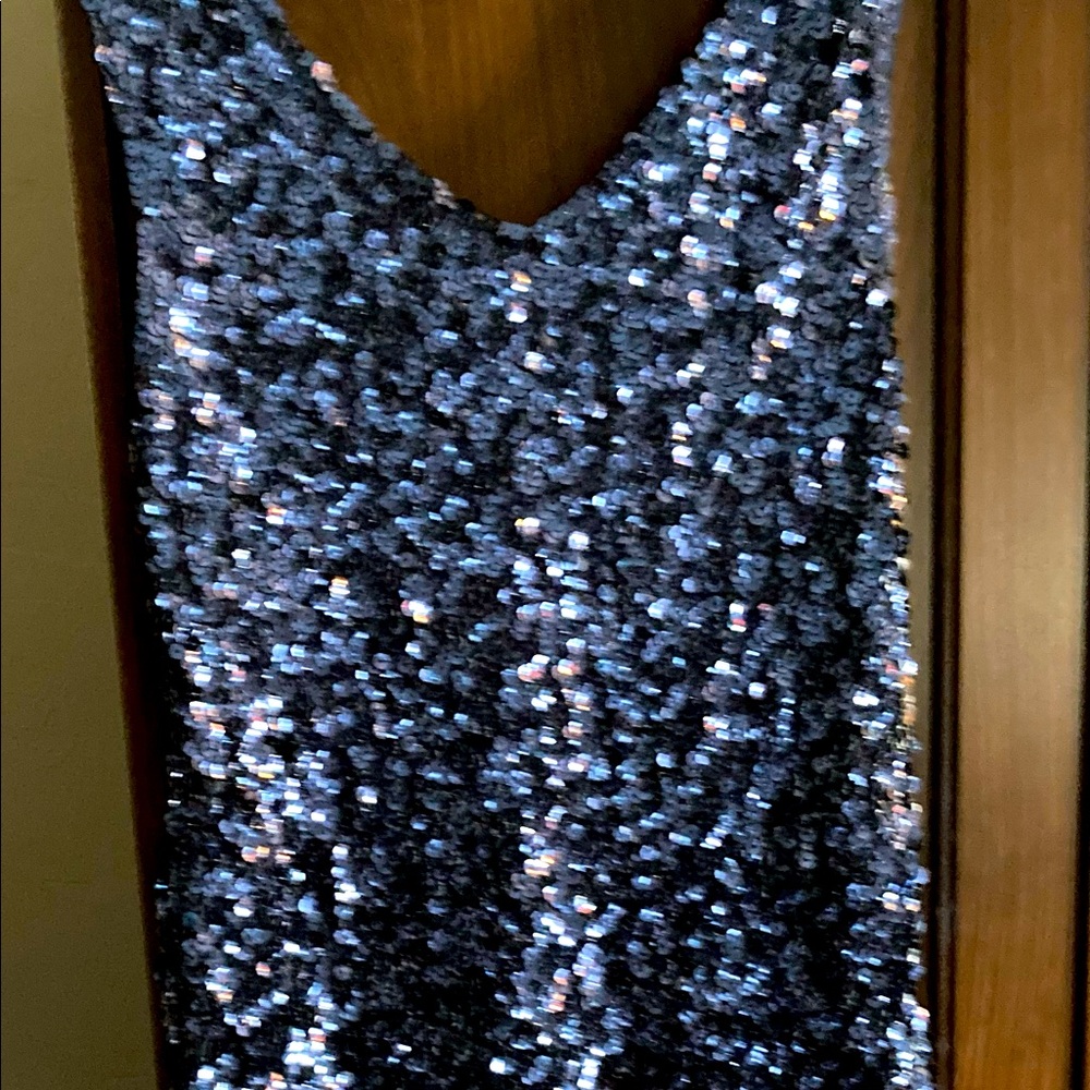 Sequin tank mini dress
